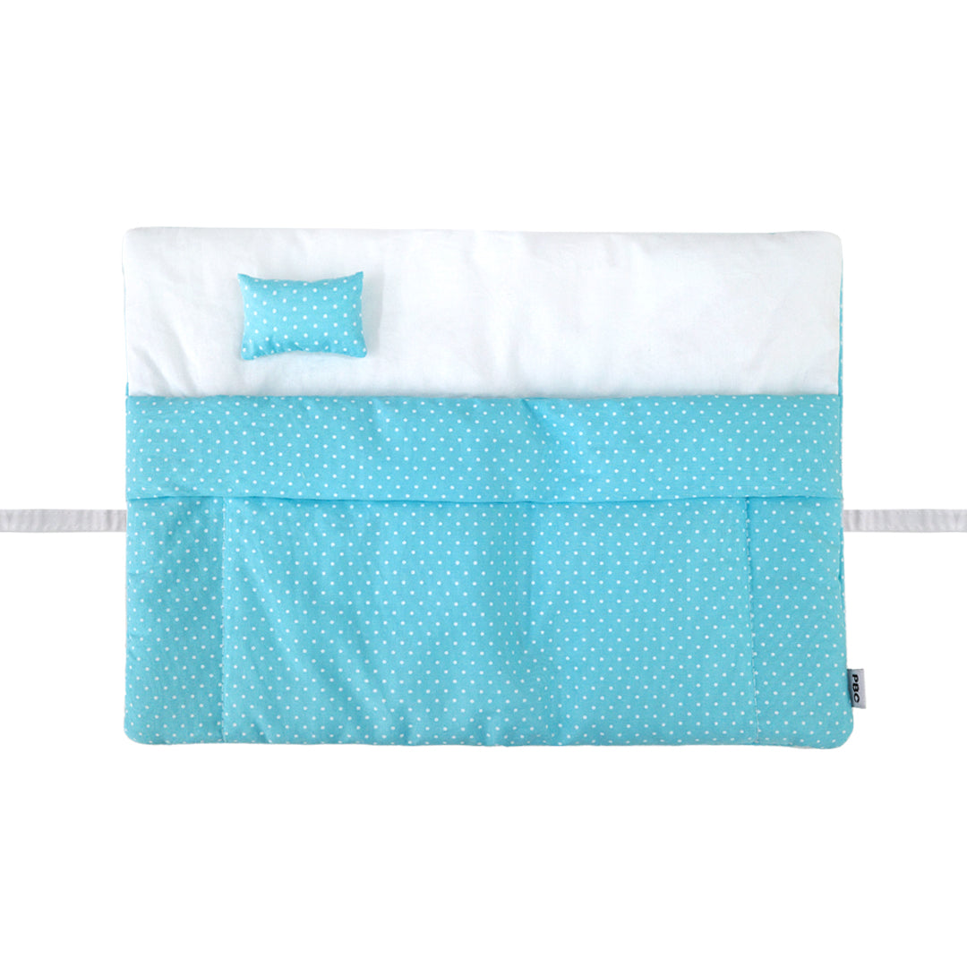 【SHEEP LIMITED】Puffy Bed Book / dot blue / ノート付きブックカバー