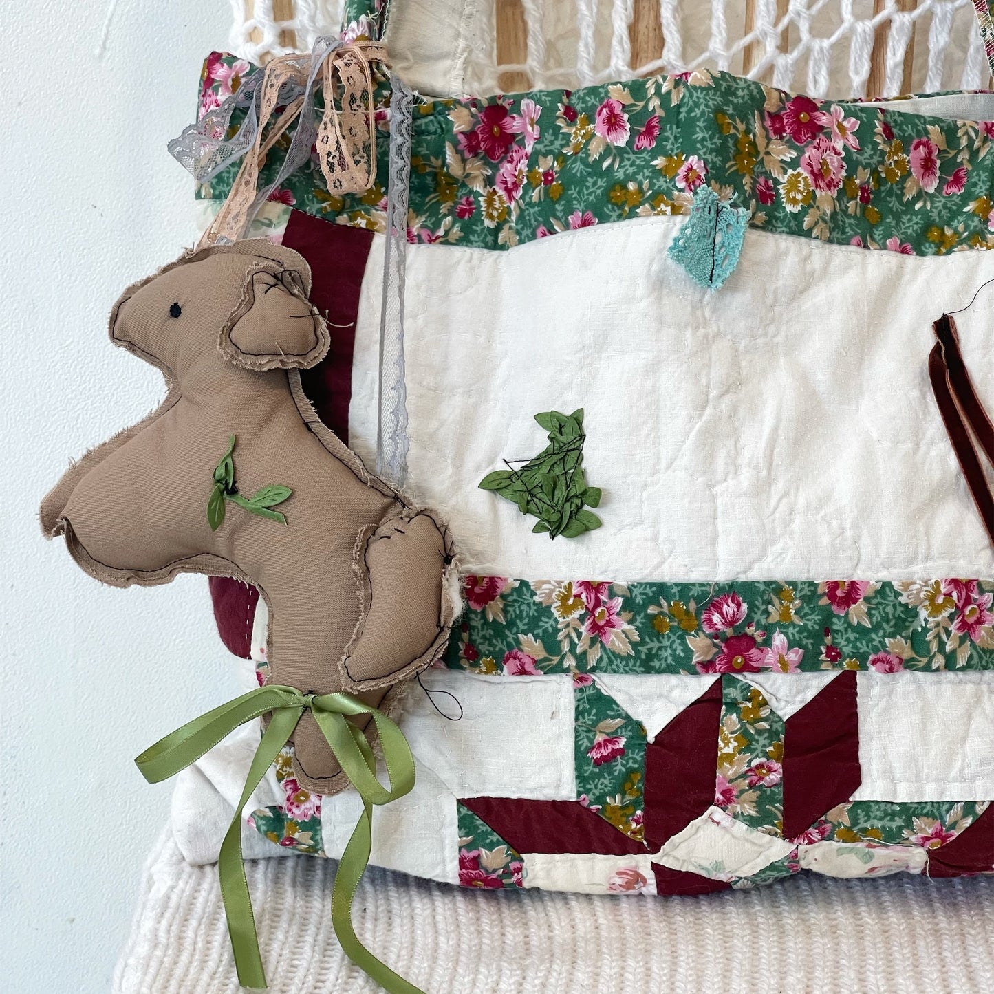 Patch work Bag+ / White / パッチワークビッグバッグ