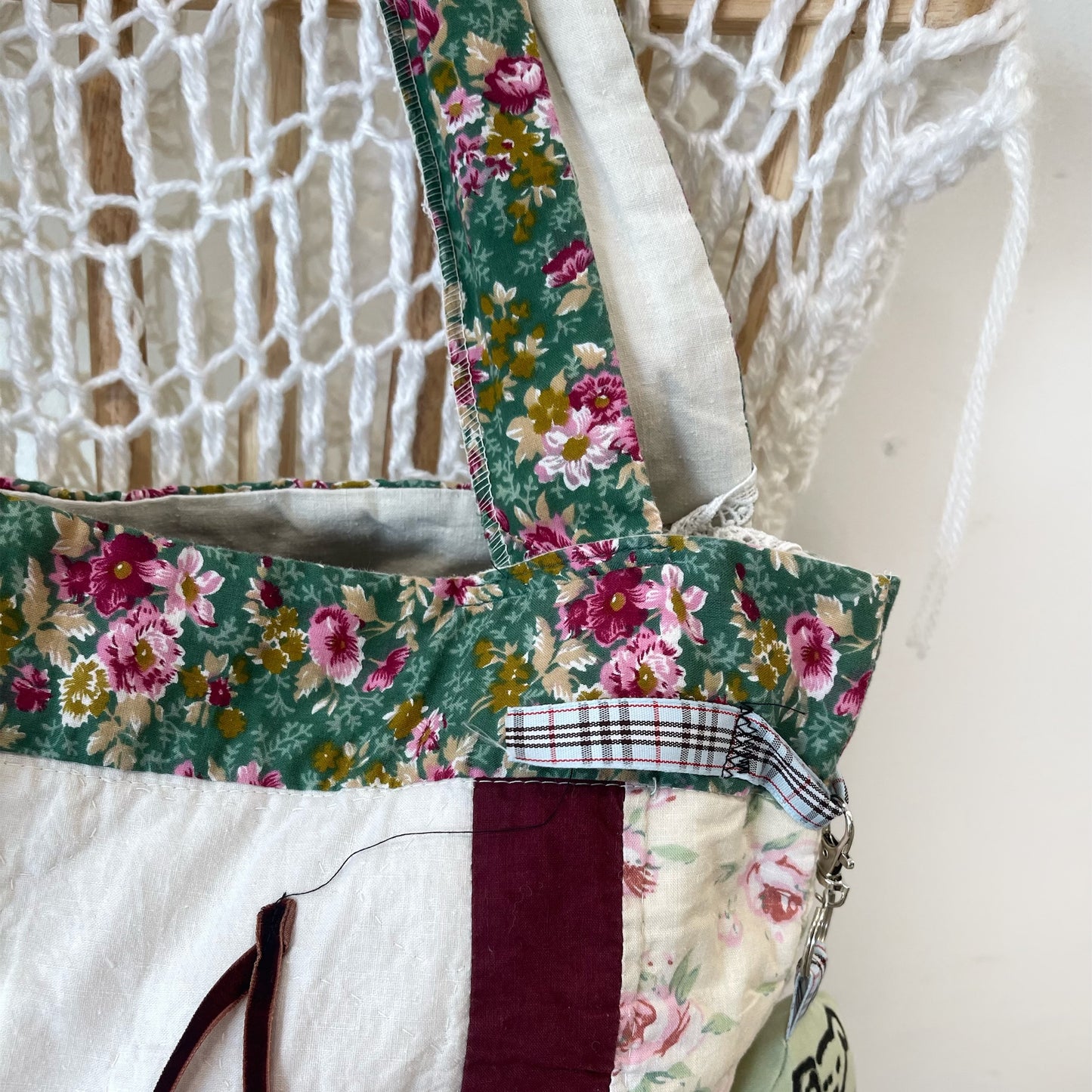 Patch work Bag+ / White / パッチワークビッグバッグ