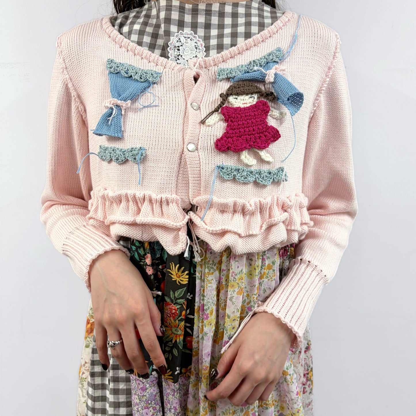 Doll cardigan / pink / ドールカーディガン