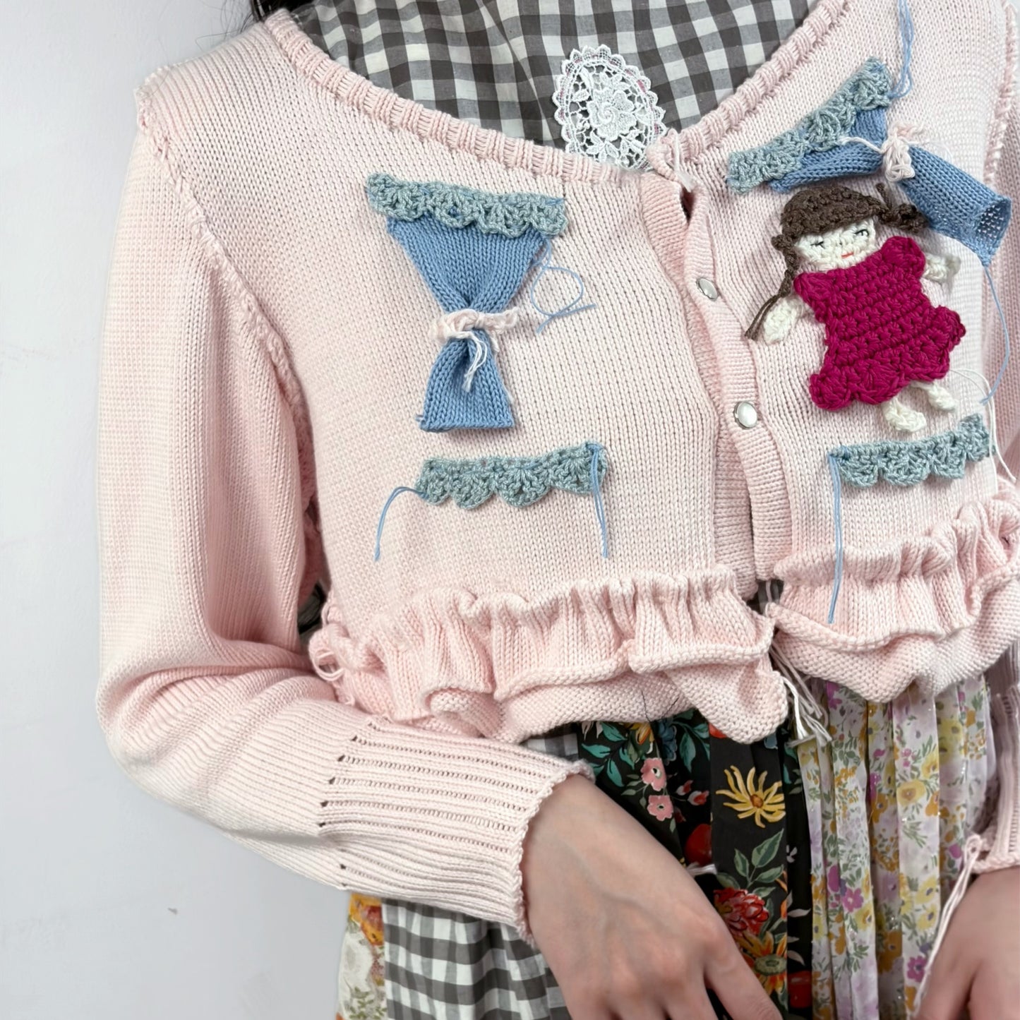 Doll cardigan / pink / ドールカーディガン
