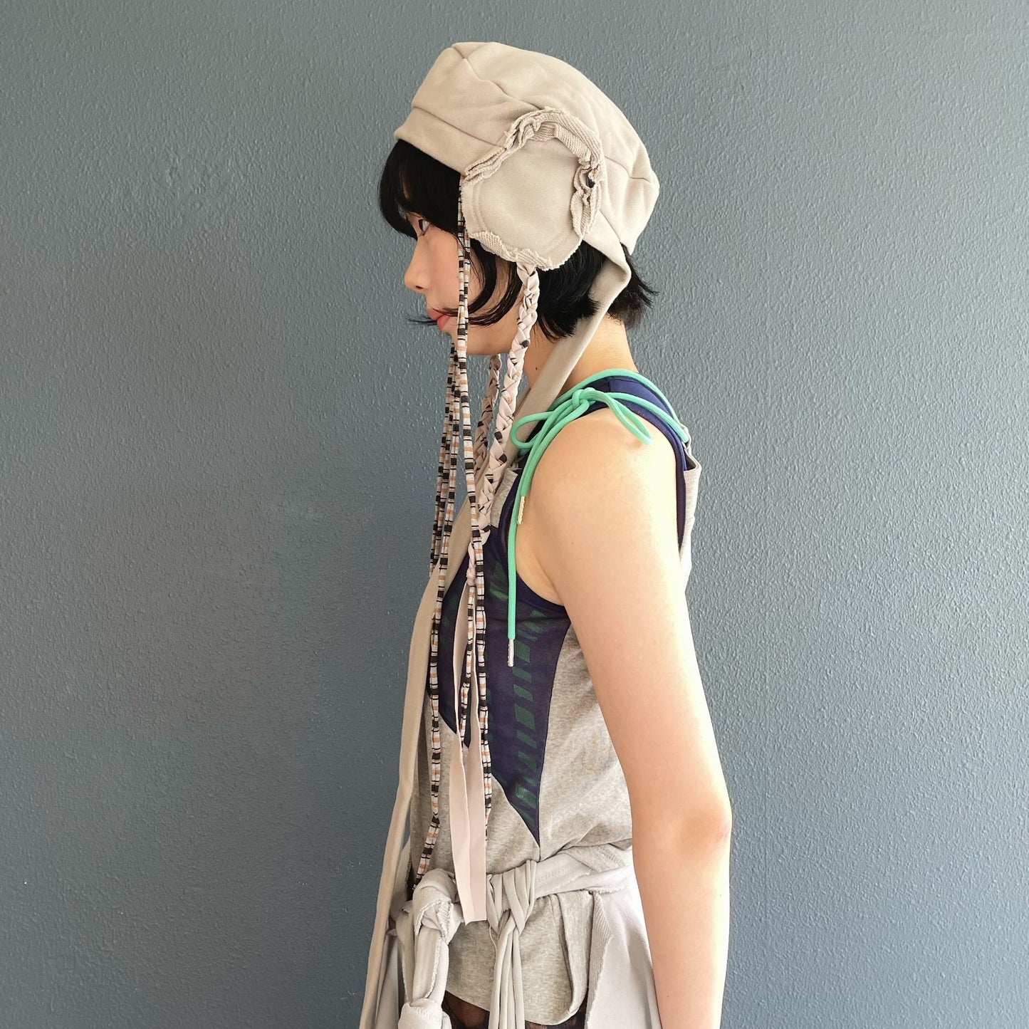 Reversible Jersey Beret / Grey / リバーシブルジャージべレー