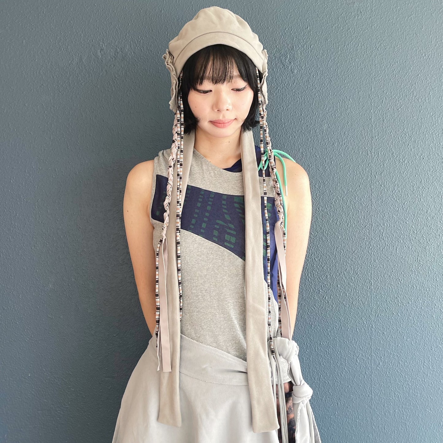 Reversible Jersey Beret / Grey / リバーシブルジャージべレー