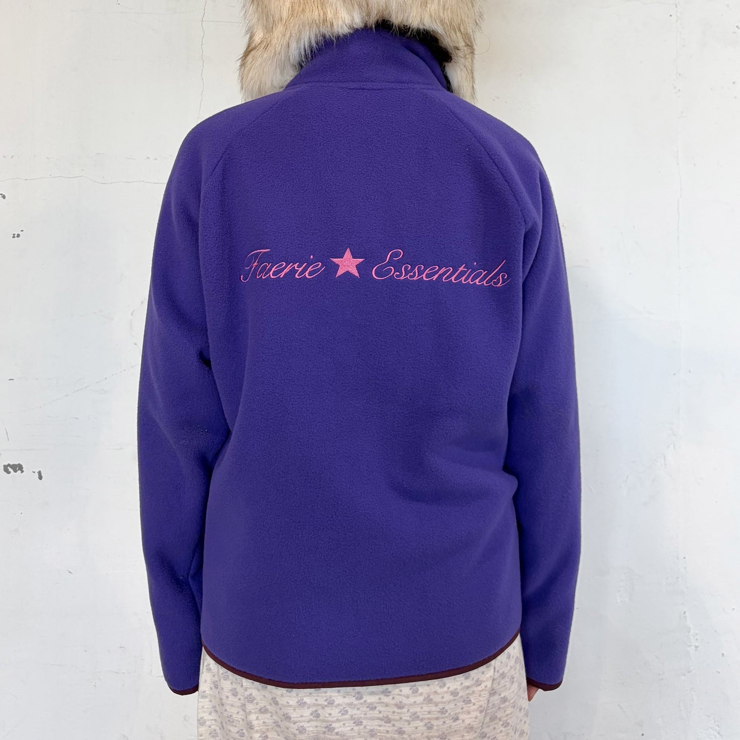 [F.E.E.S] soft fleece jacket / purple / ソフトフリースジャケット