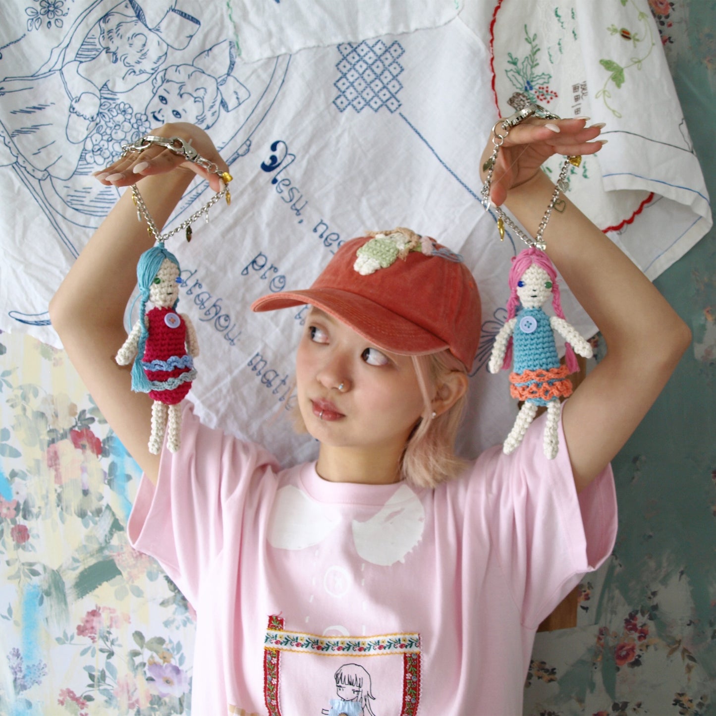 Doll cap / Orange / ドールキャップ