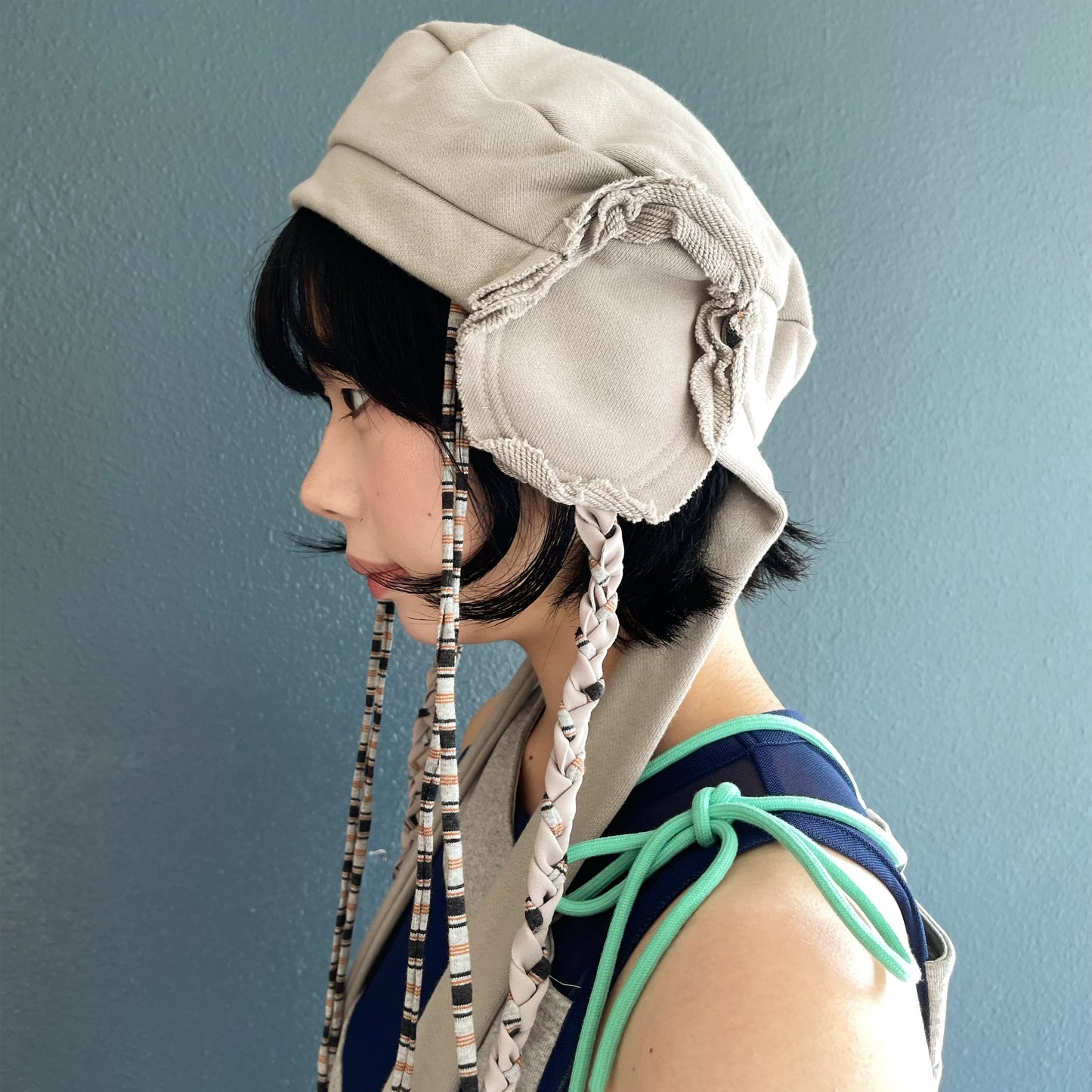 Reversible Jersey Beret / Grey / リバーシブルジャージべレー