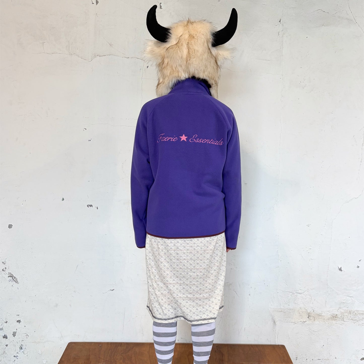 [F.E.E.S] soft fleece jacket / purple / ソフトフリースジャケット