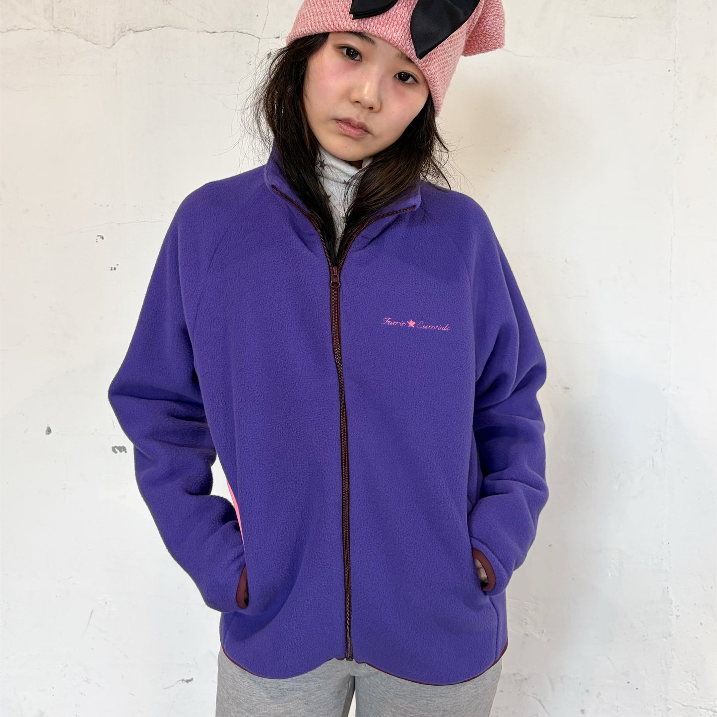 [F.E.E.S] soft fleece jacket / purple / ソフトフリースジャケット