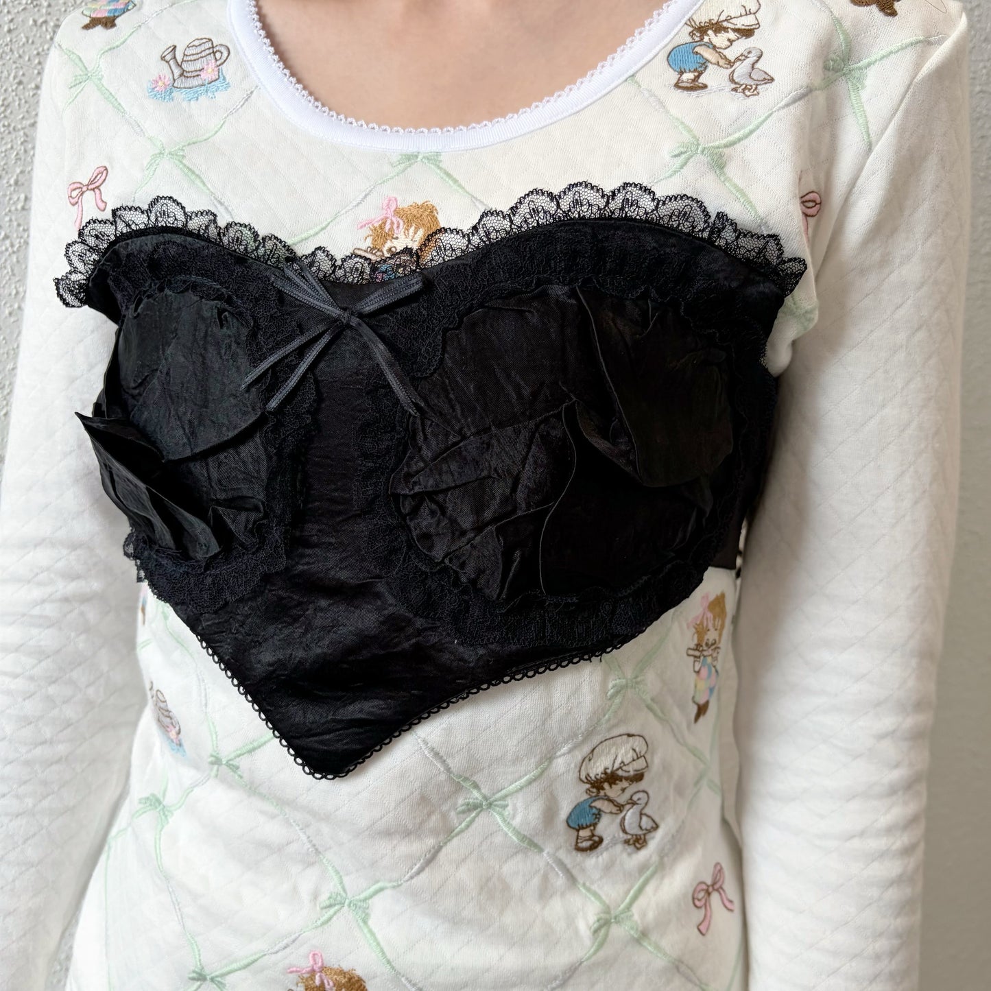 CORSET HEART / BLACK / コルセットトップ