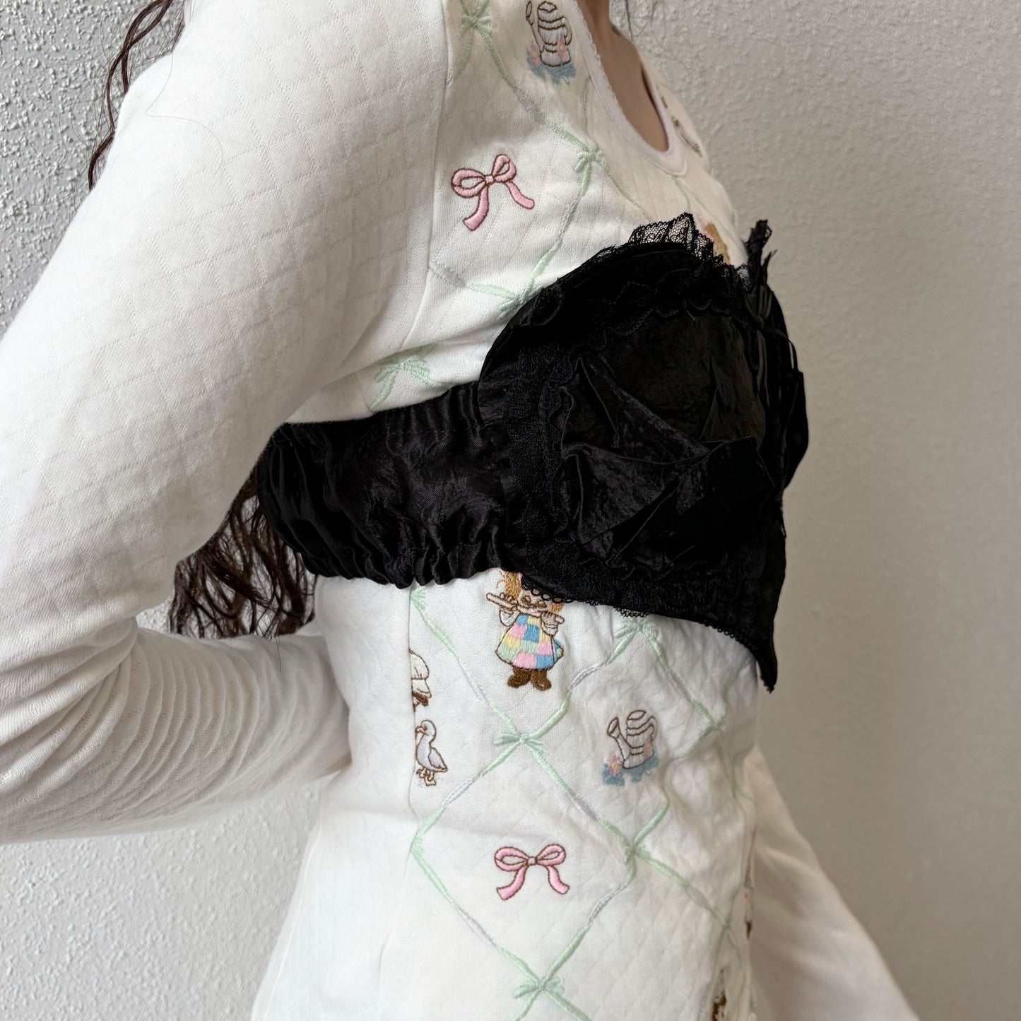 CORSET HEART / BLACK / コルセットトップ