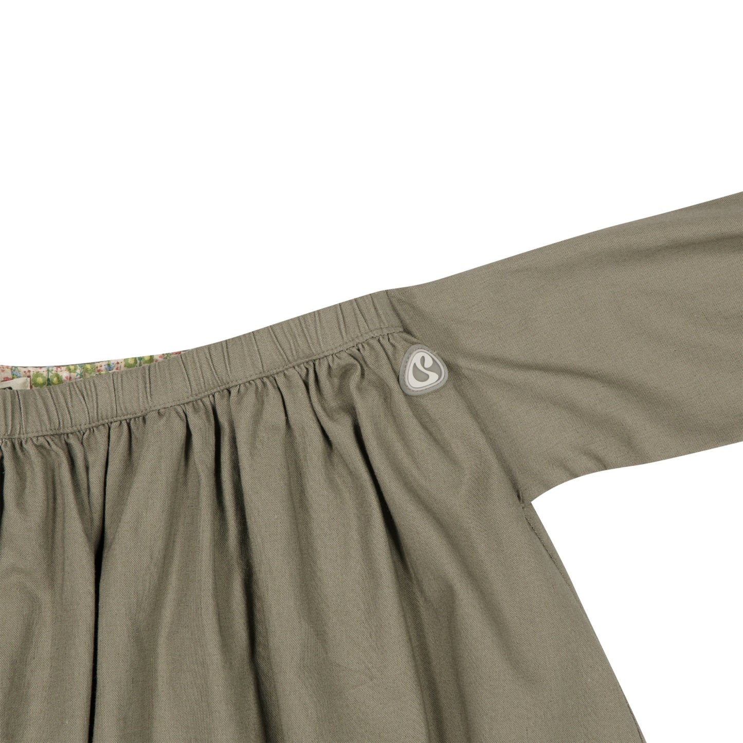 STRAP SHIRRING SKIRT / ASH BROWN / ストラップシャーリングスカート