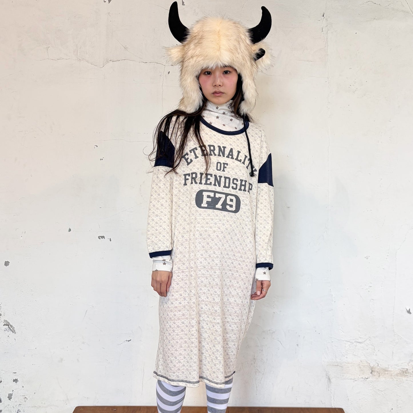 [F.E.E.S] flower rugby dress / ivory / フラワーラグビードレス