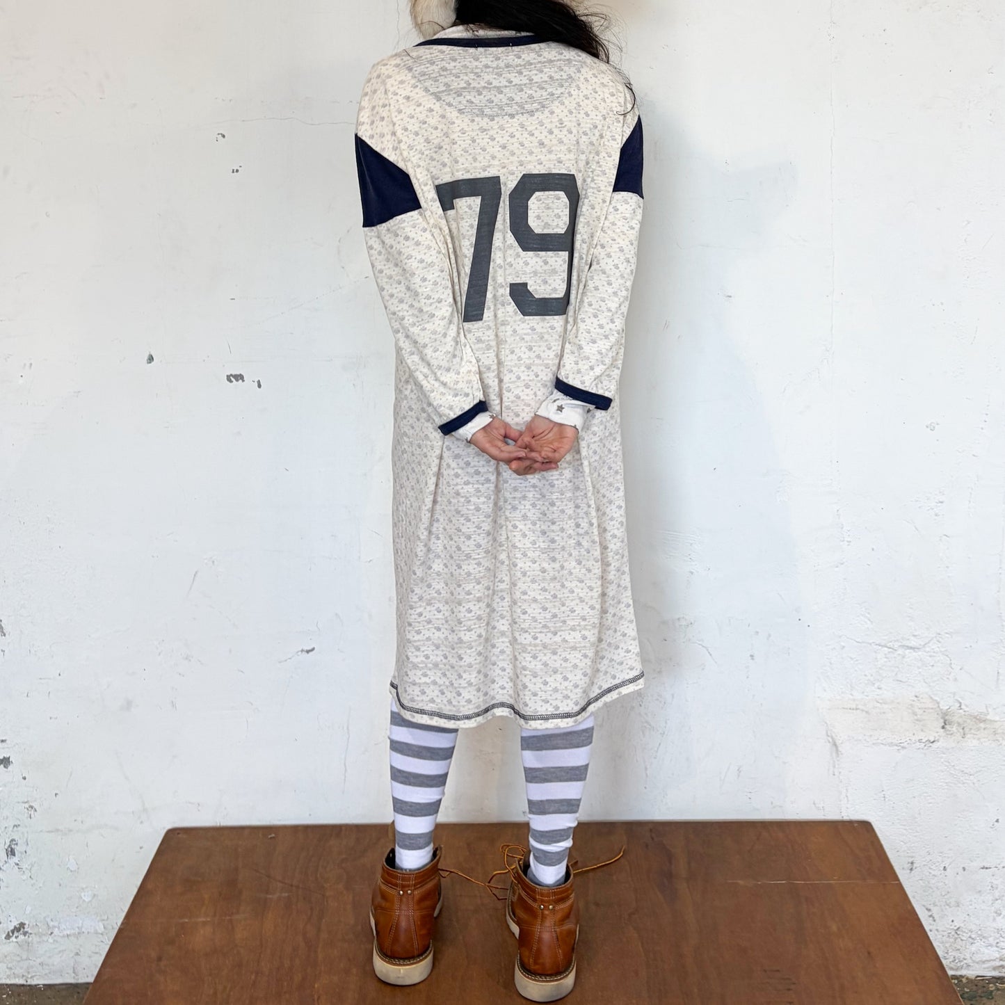 [F.E.E.S] flower rugby dress / ivory / フラワーラグビードレス