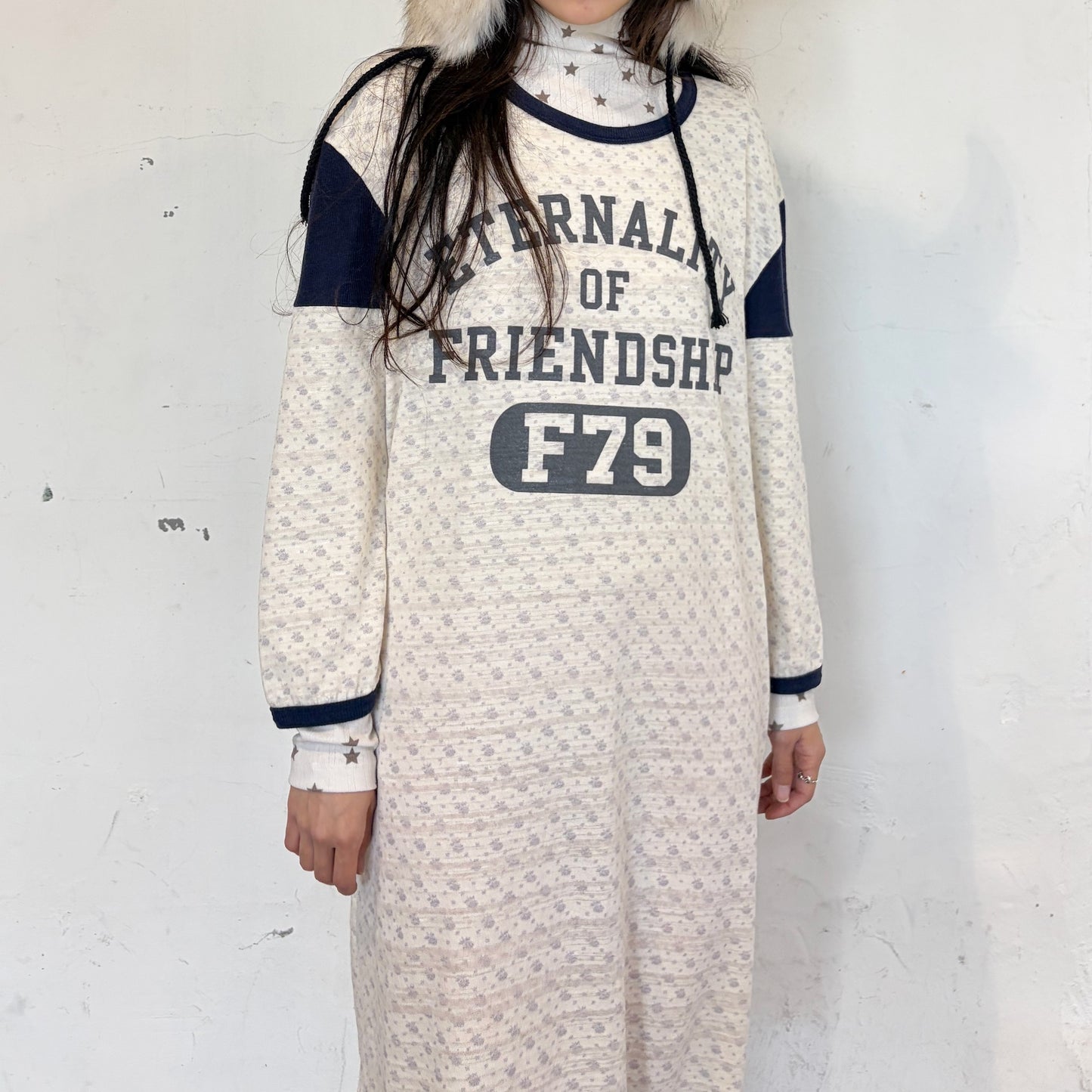 [F.E.E.S] flower rugby dress / ivory / フラワーラグビードレス