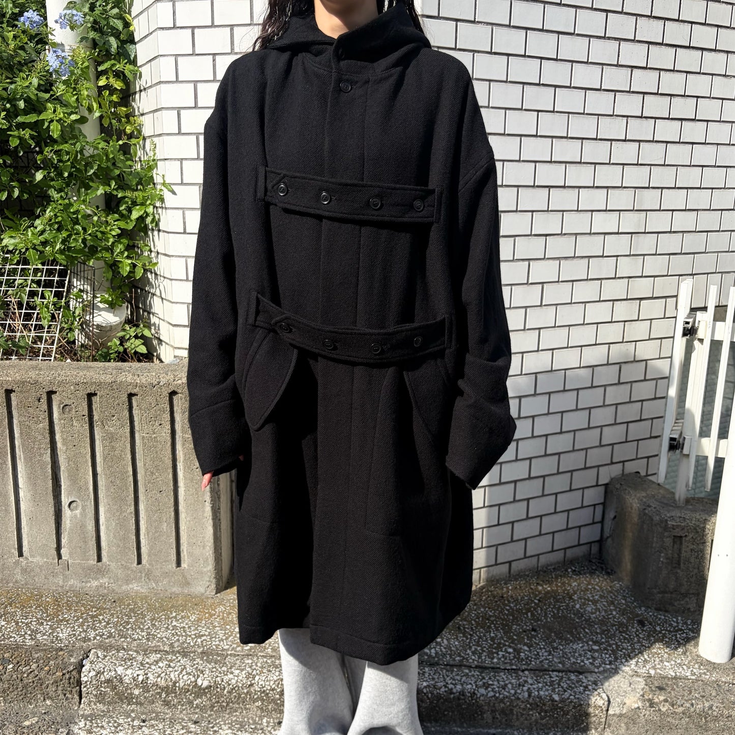 DAD’S CORT / BLACK / ウールコート