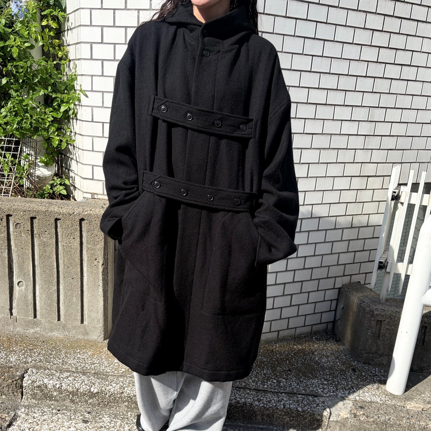 DAD’S CORT / BLACK / ウールコート
