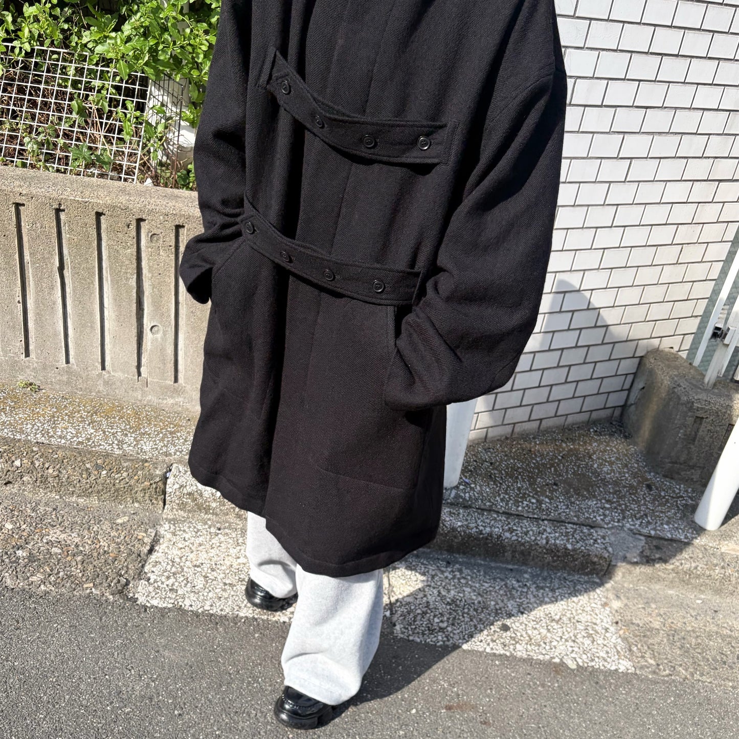 DAD’S CORT / BLACK / ウールコート