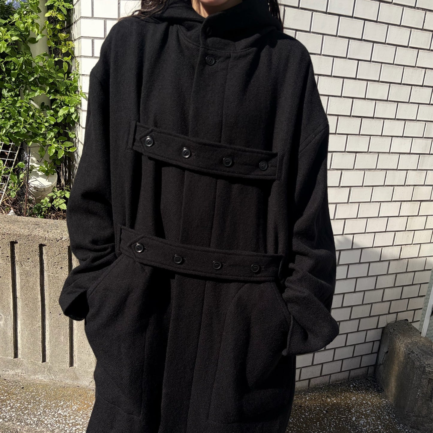 DAD’S CORT / BLACK / ウールコート