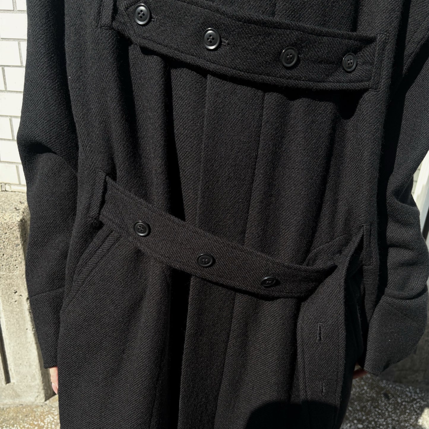 DAD’S CORT / BLACK / ウールコート
