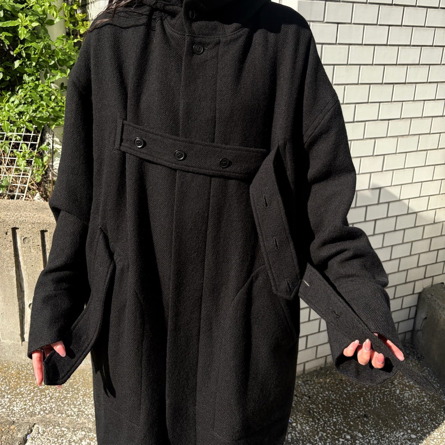 DAD’S CORT / BLACK / ウールコート