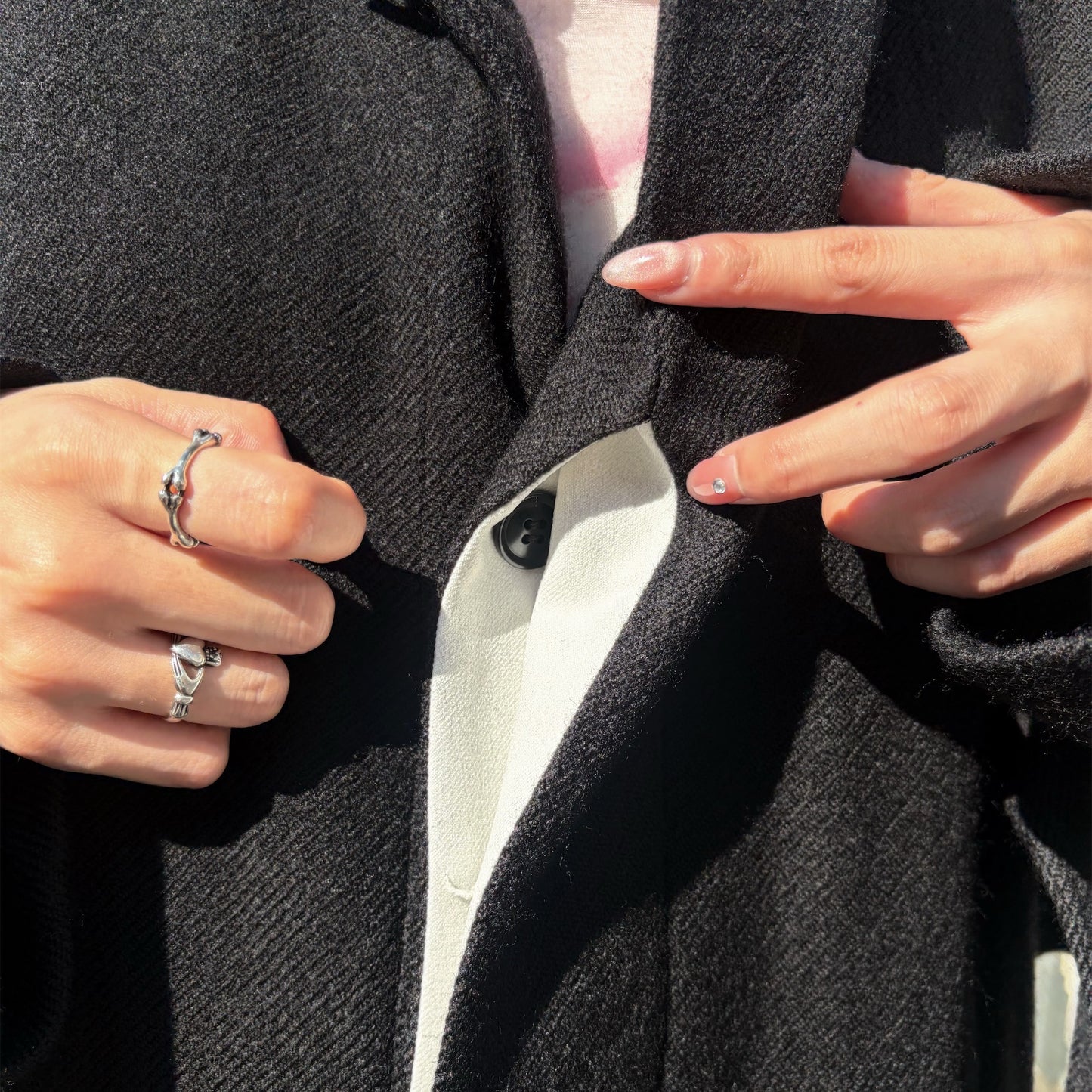 DAD’S CORT / BLACK / ウールコート