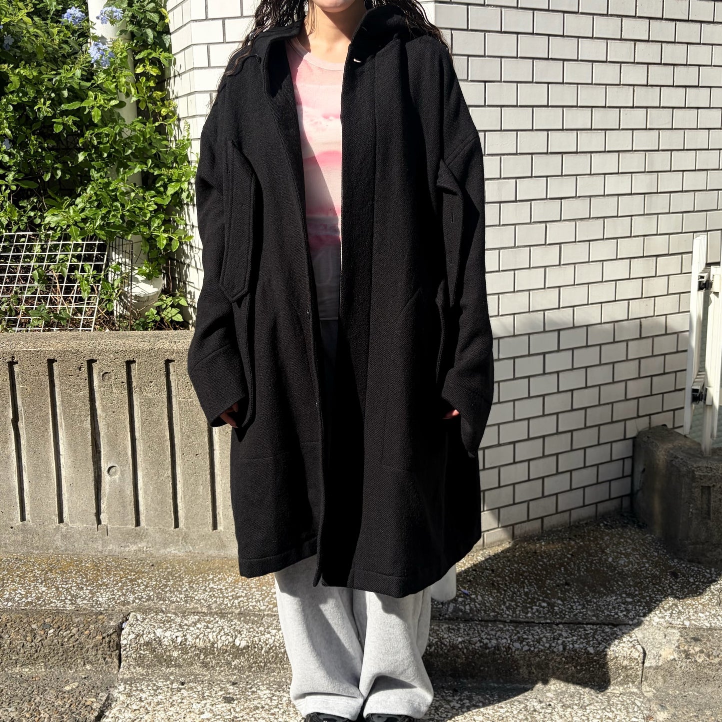 DAD’S CORT / BLACK / ウールコート