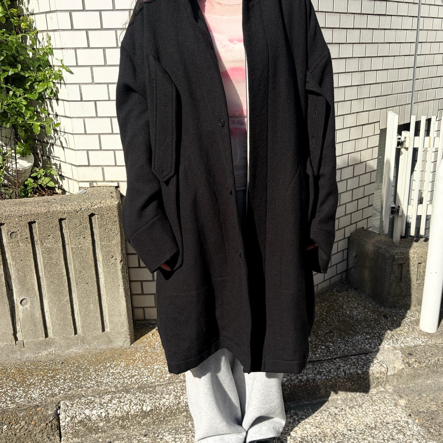 DAD’S CORT / BLACK / ウールコート