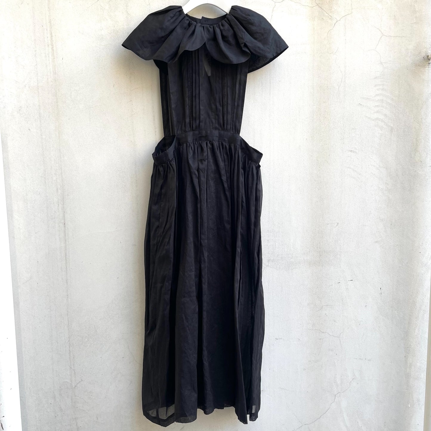 Sheer Cotton Dress / Black / シアーコットンドレス