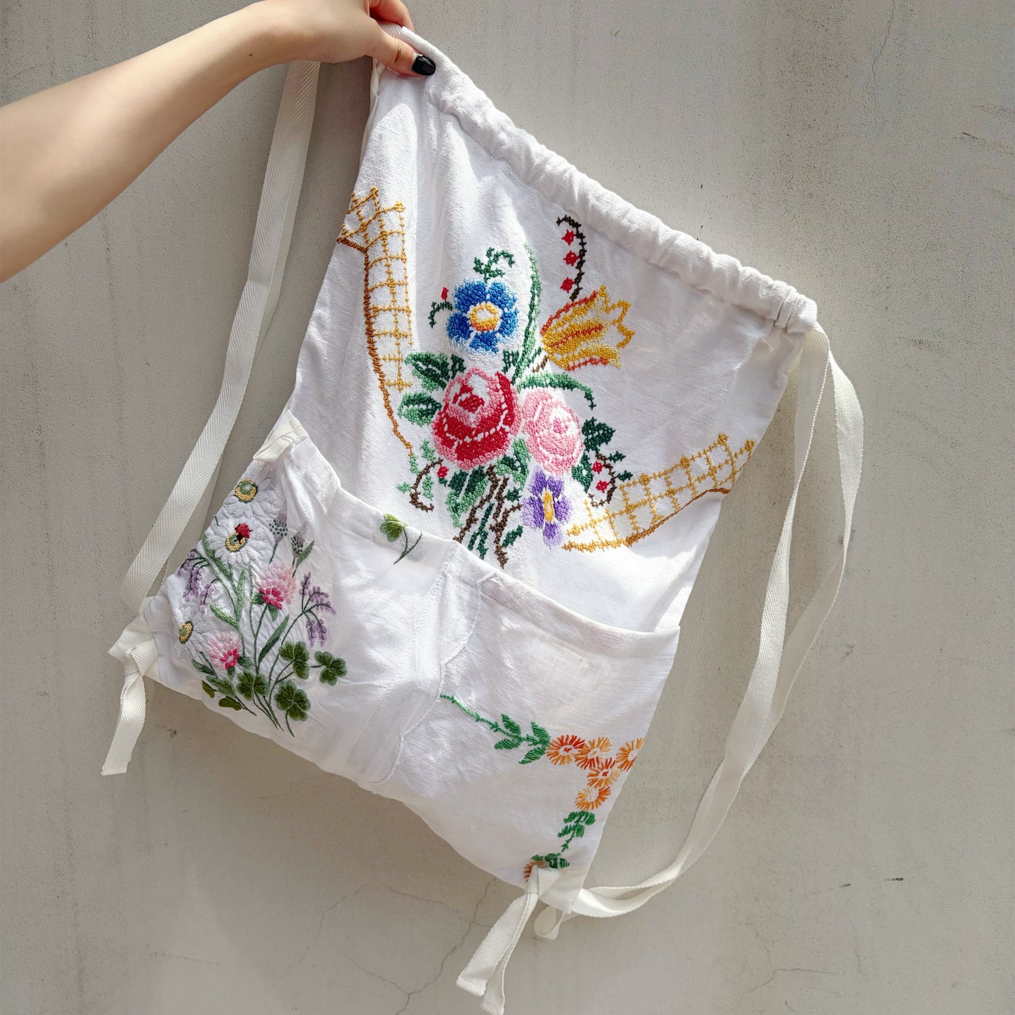TABLECLOTH drawstring backpack / テーブルクロスバックパック