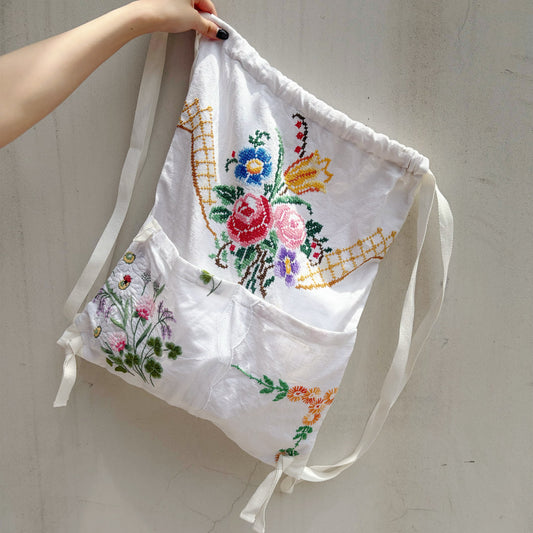TABLECLOTH drawstring backpack / テーブルクロスバックパック