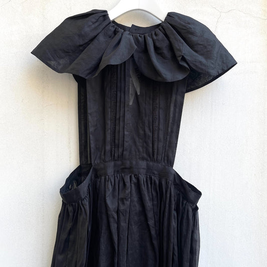 Sheer Cotton Dress / Black / シアーコットンドレス