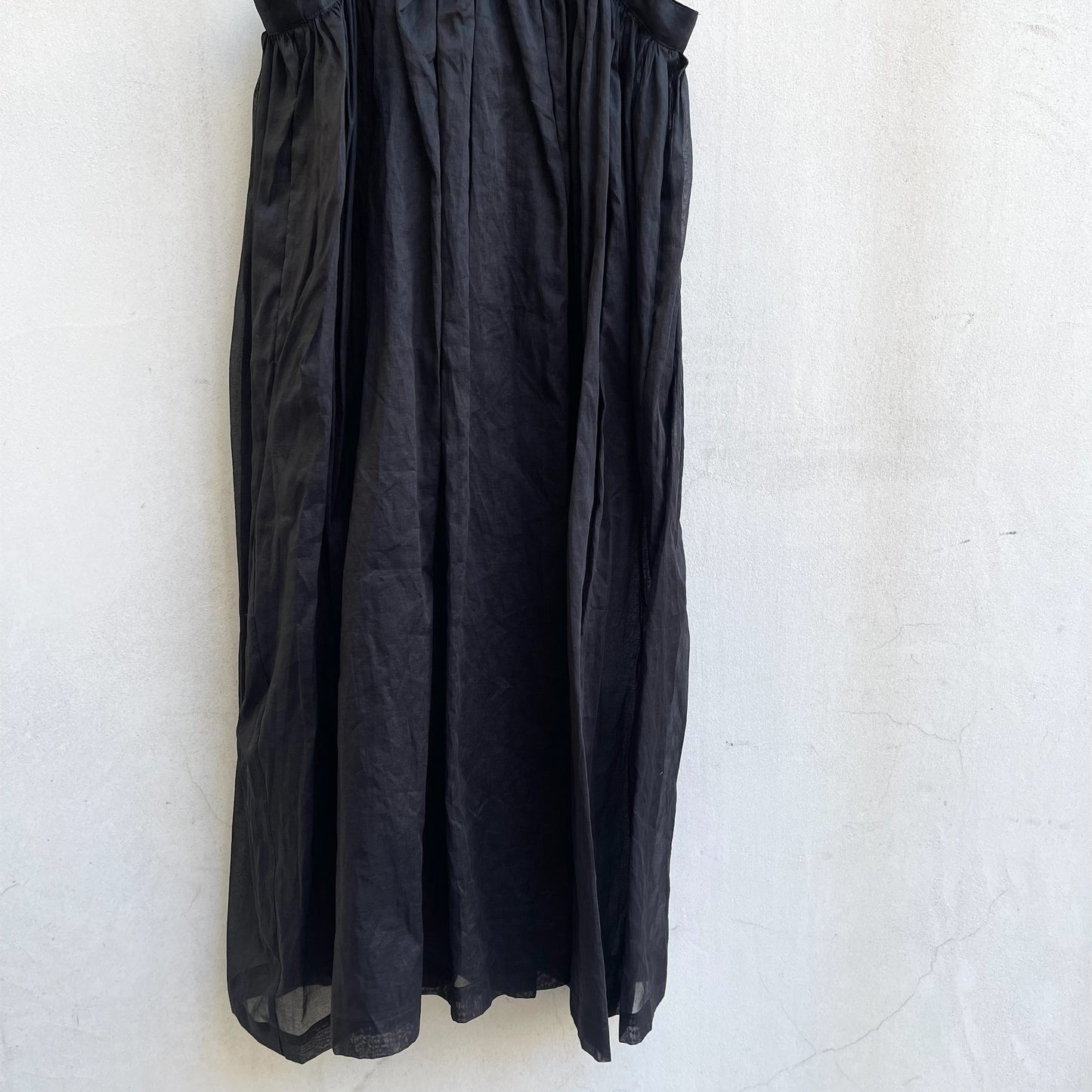 Sheer Cotton Dress / Black / シアーコットンドレス