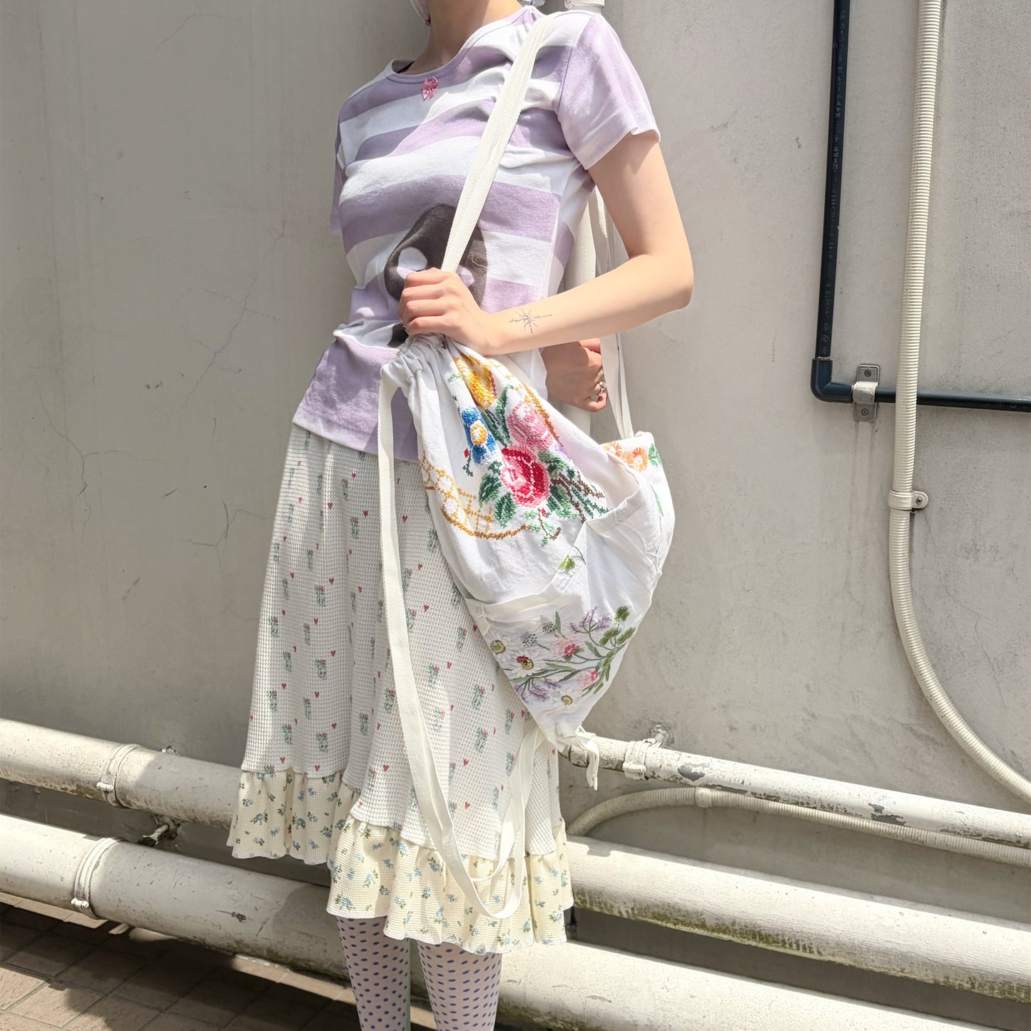 TABLECLOTH drawstring backpack / テーブルクロスバックパック