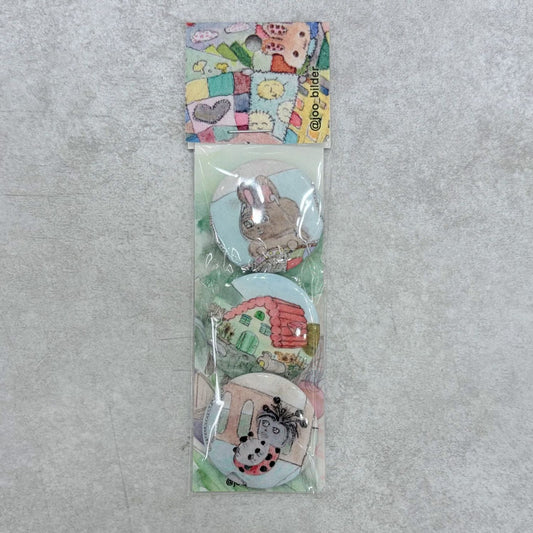 【Joo Young Kim】Pin badge set(3pcs) SetB / バッジ