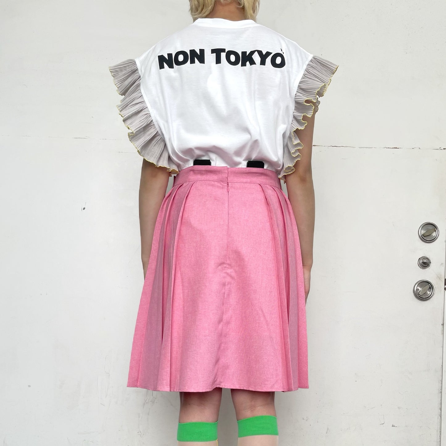 Nike ピンク プリーツスカート とトップスセット 店内商品がすべてレジにて半額！！ とトップスセット プリーツスカート