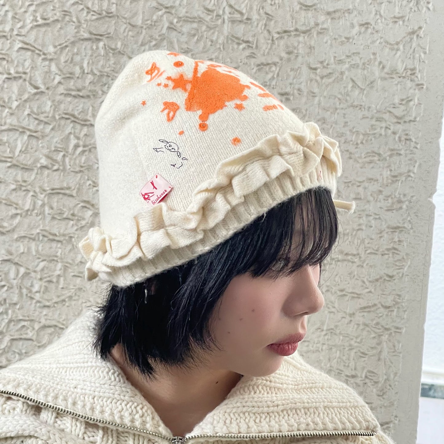 【SHEEP SOUVENIR】sheep vs winter knit cap / white / ニットキャップ