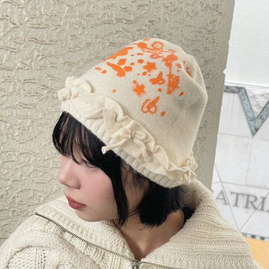 【SHEEP SOUVENIR】sheep vs winter knit cap / white / ニットキャップ