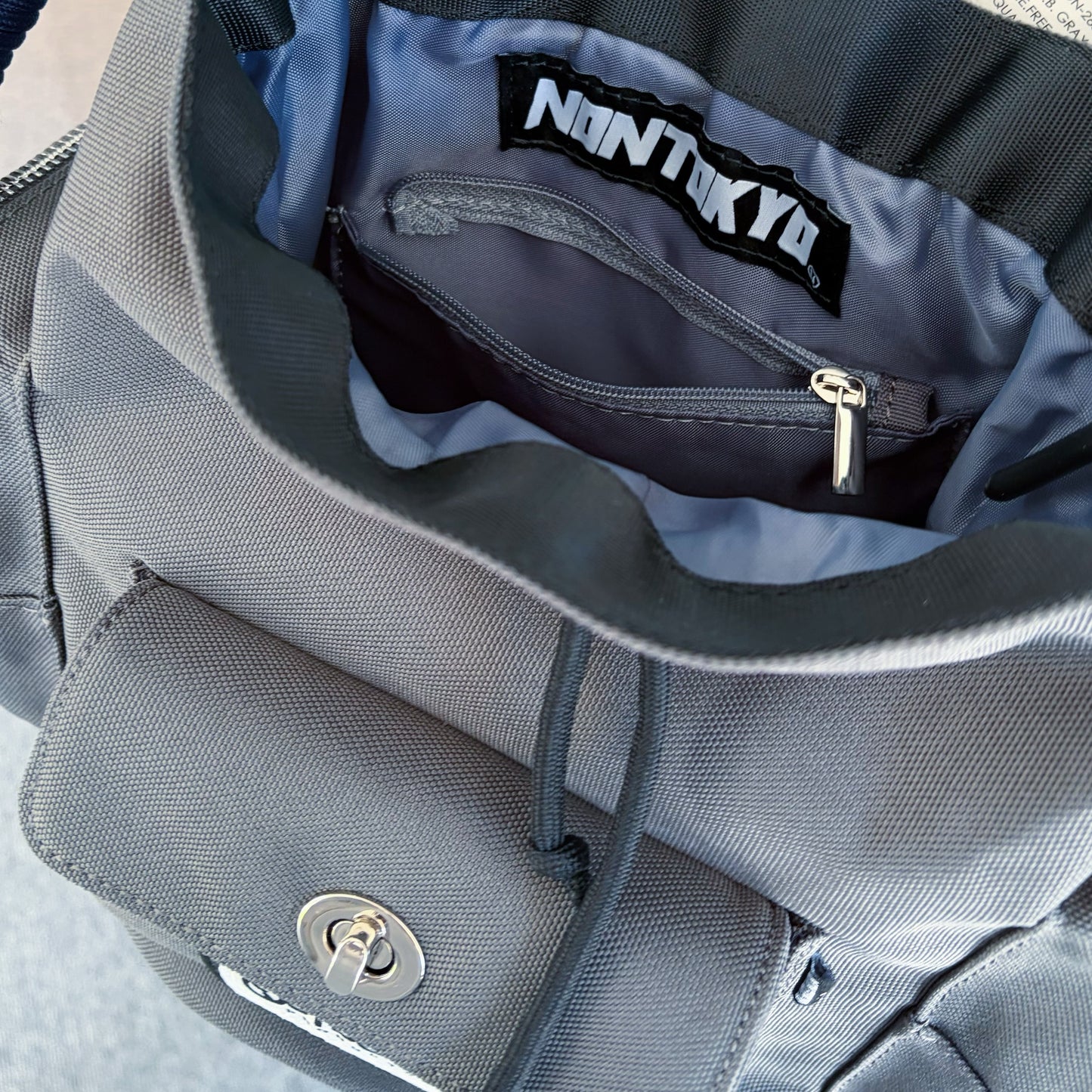 2WAY MULITI POCKET POUCH BAG / GRAY / 2WAYマルチポケット巾着BAG feat.OUTDOOR PRODUCTS