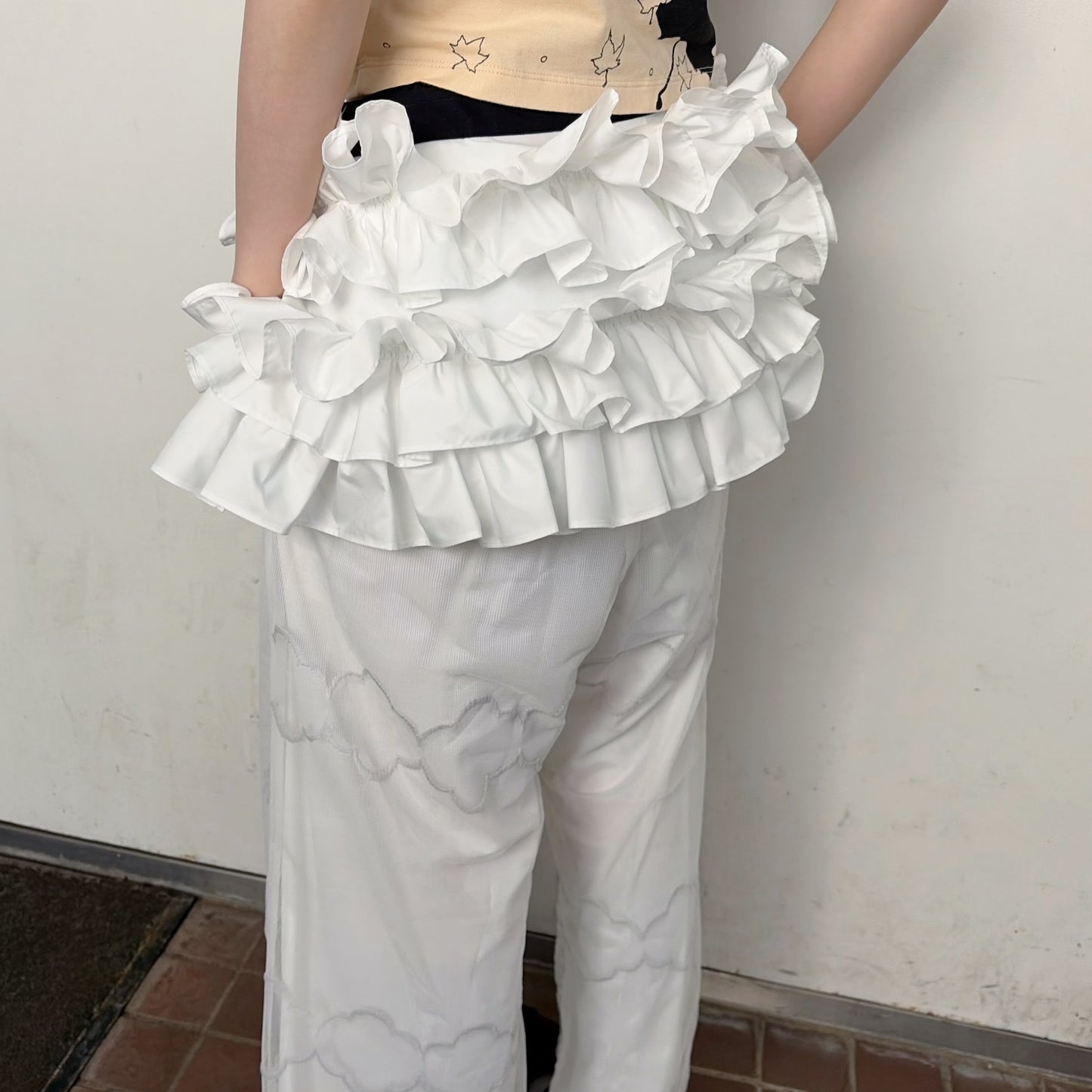 FRILL BELT / WHITE / フリルベルト