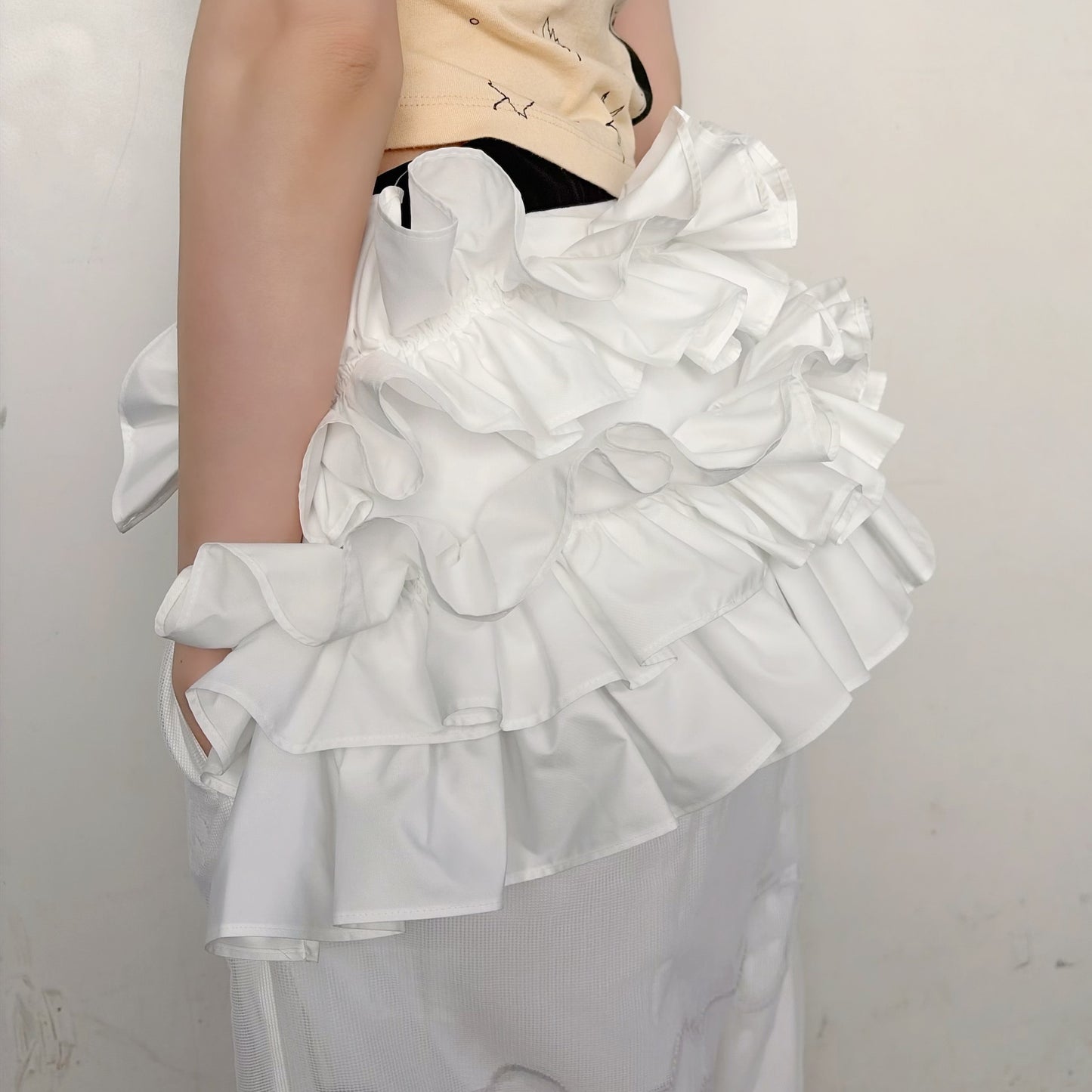 FRILL BELT / WHITE / フリルベルト