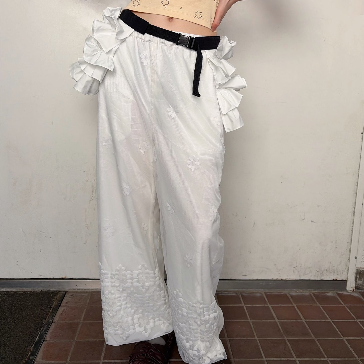 FRILL BELT / WHITE / フリルベルト