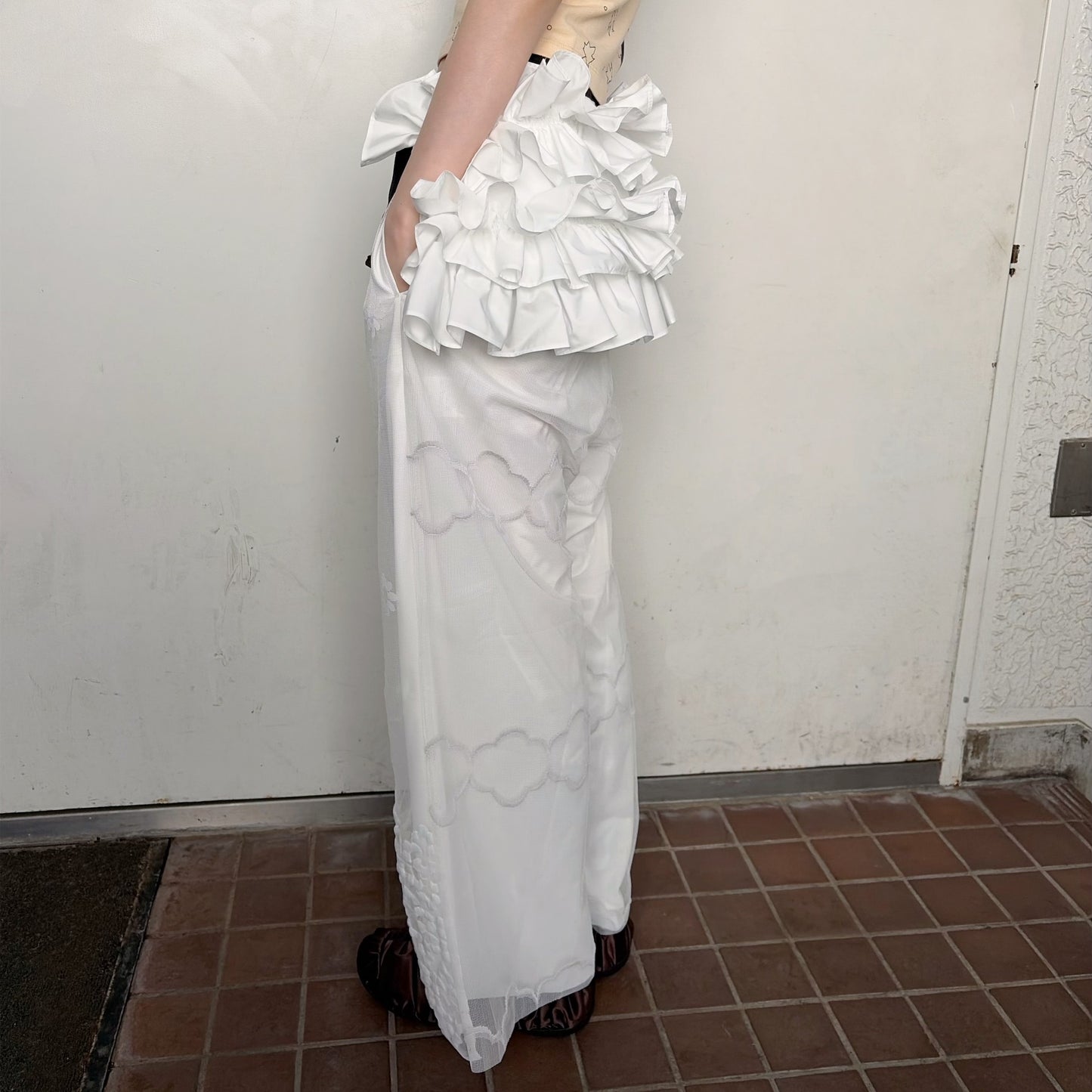 FRILL BELT / WHITE / フリルベルト