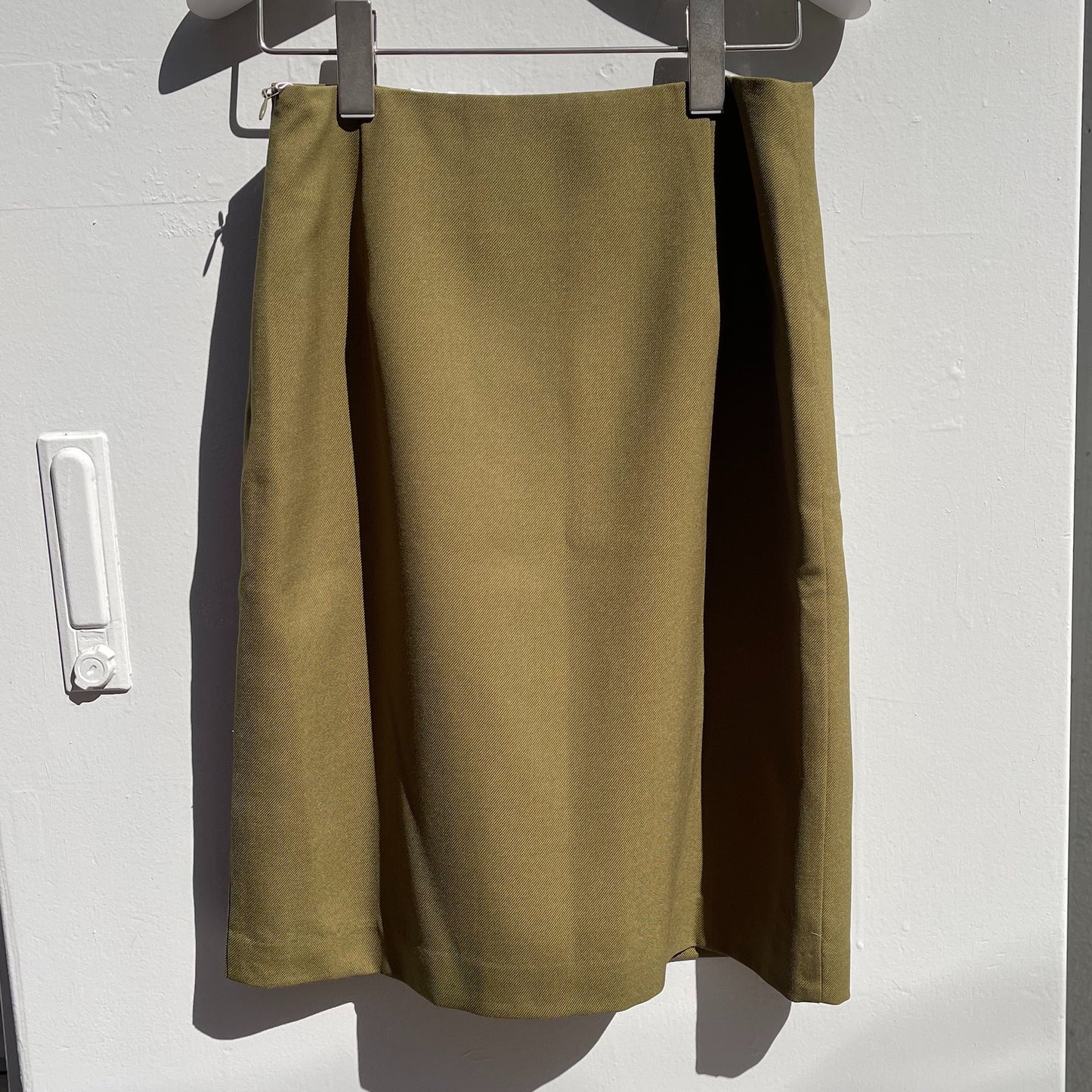 CAREER SKIRT / KHAKI / ランジェリーインスパイアスカート