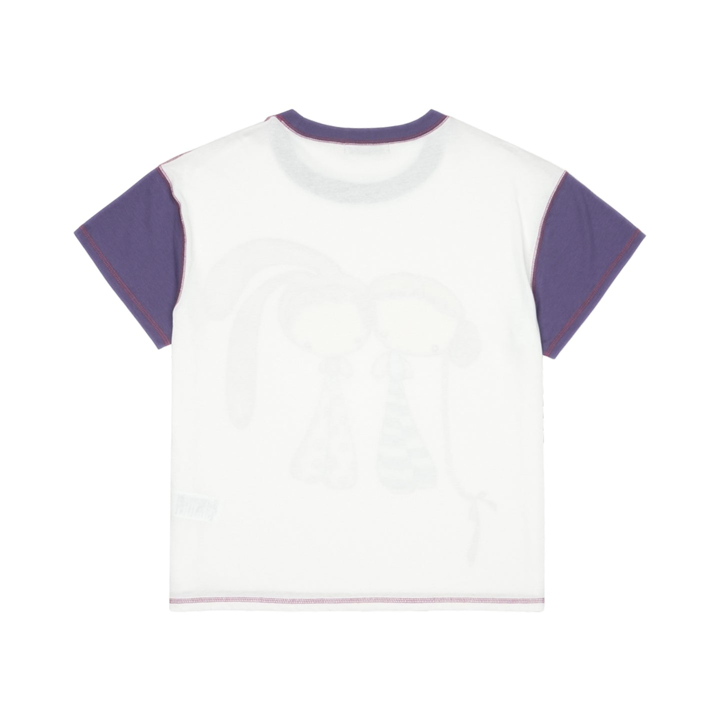 COLOR BLOCK GRAPHIC T-SHIRT / WHITE / カラーブロックTシャツ