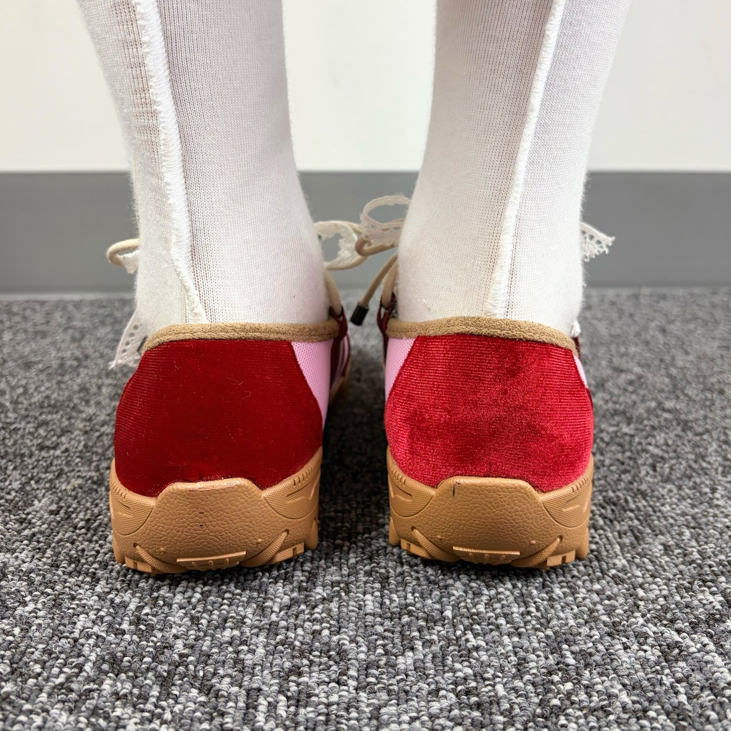custom shoes / turn / red x pink / 24cm