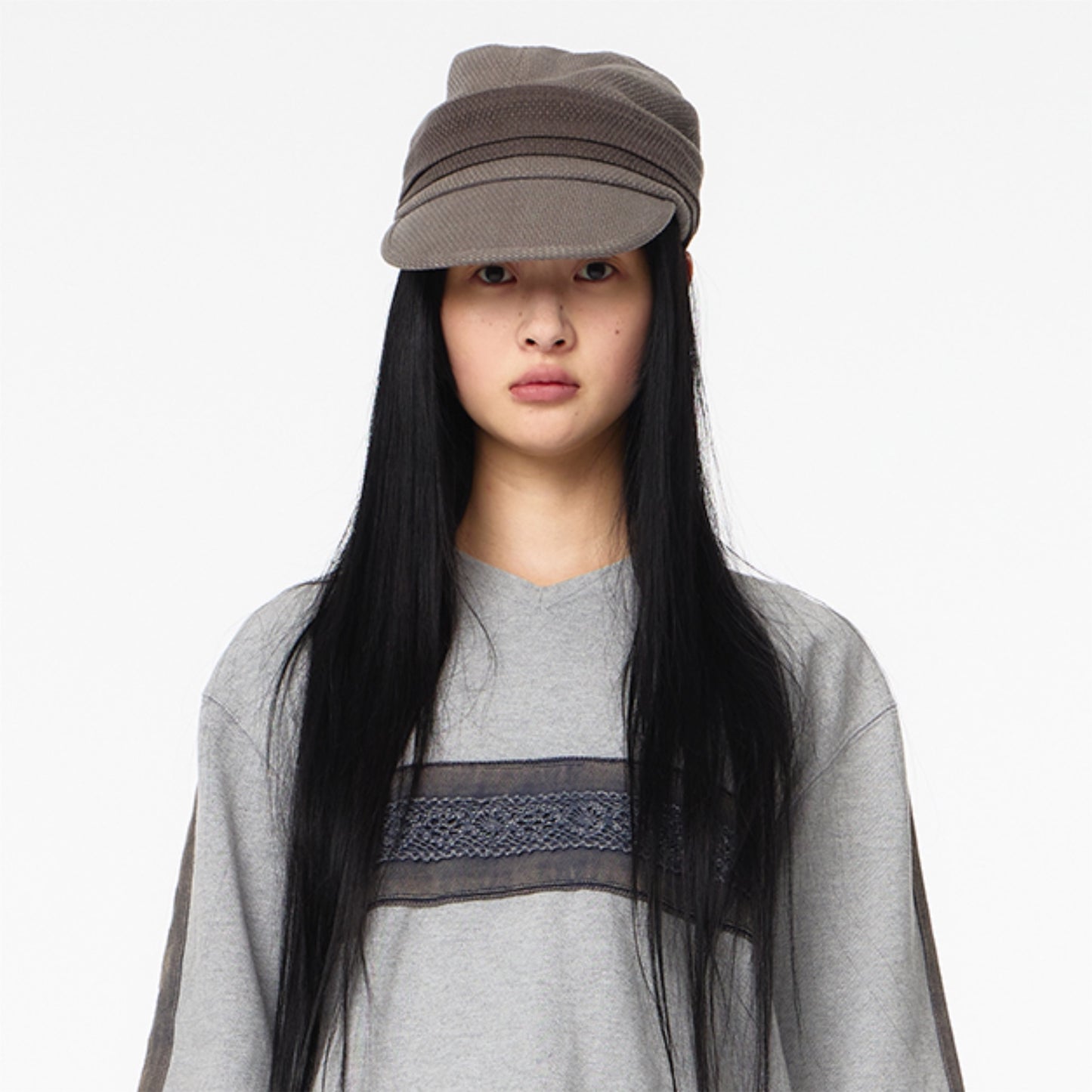 TEXTURE LOOSE CAP / BROWN / ルーズキャップ