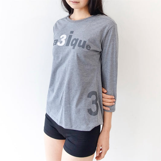 [fe.3] slim logo top / deep melange / スリムロゴトップ