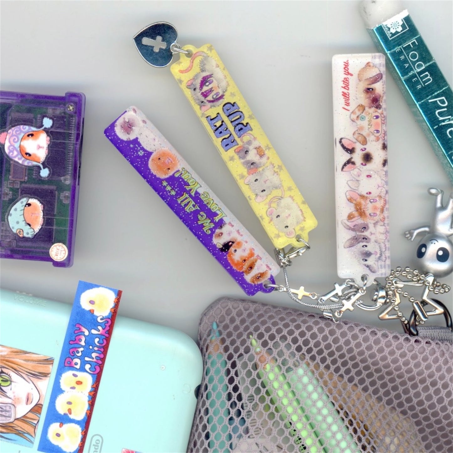 【oliwa】Baby Animals keychain / アクリルキーリング
