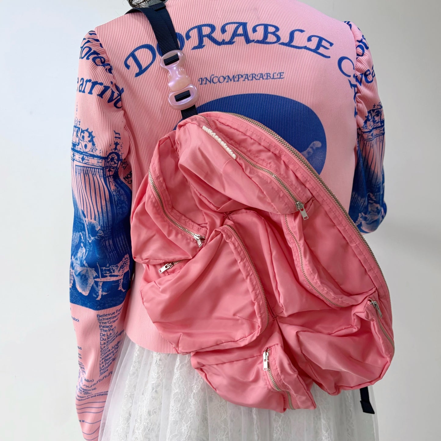 【SHEEP LIMITED】 MIKIOSAKABE 7pokets bag / Pink×Navy×Pink / ショルダーバッグ