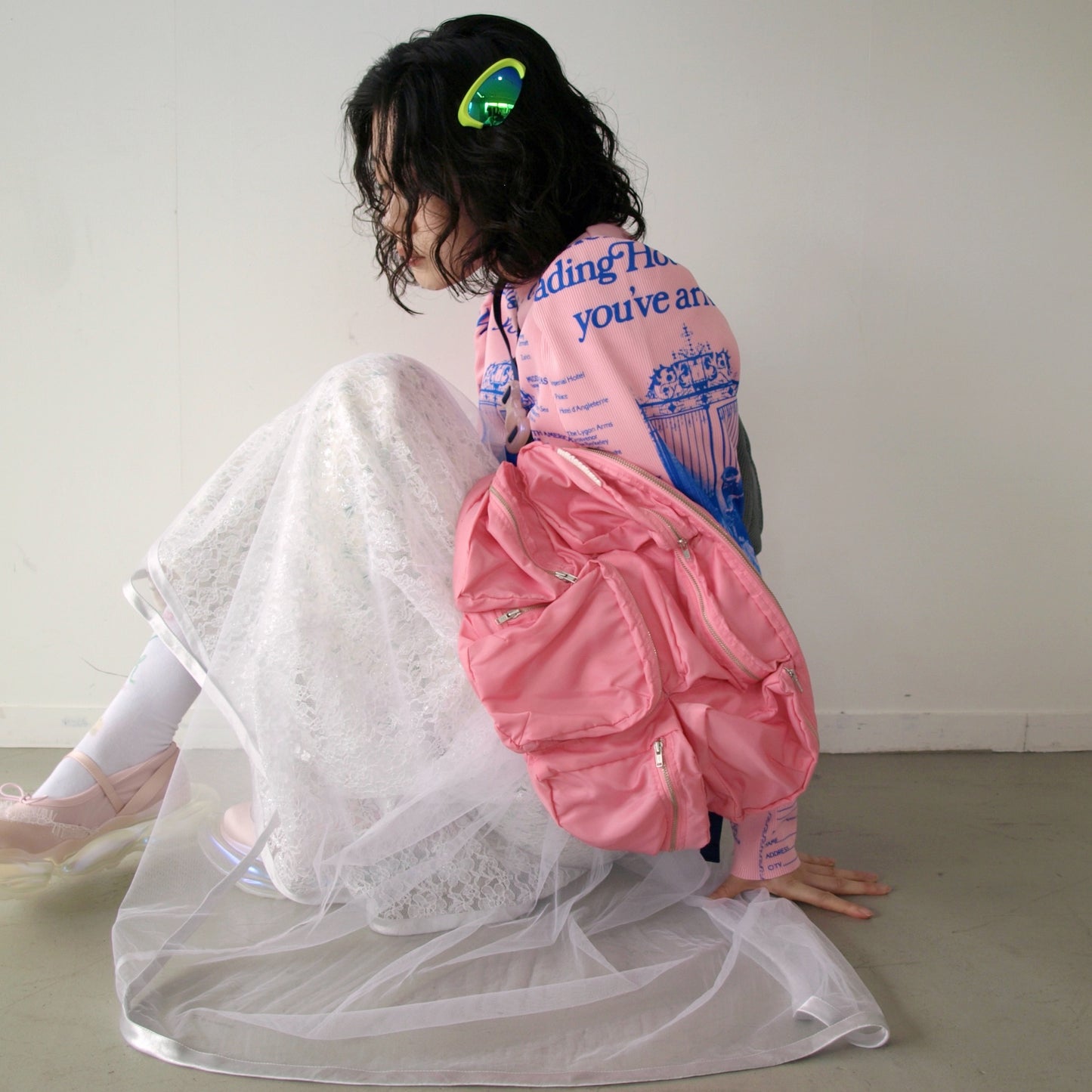 【SHEEP LIMITED】 MIKIOSAKABE 7pokets bag / Pink×Navy×Pink / ショルダーバッグ